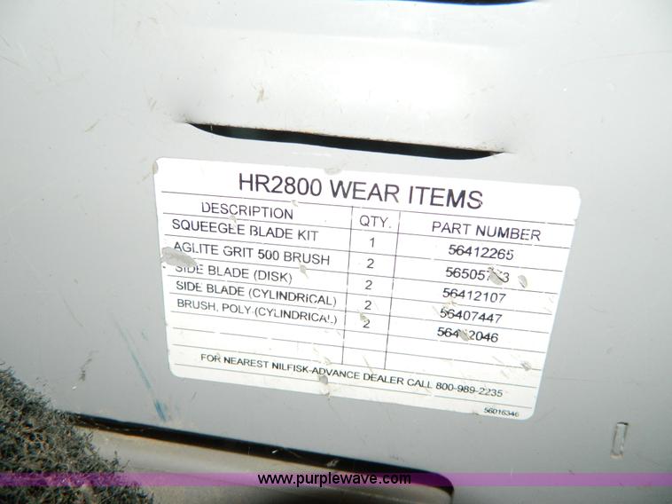 image for item AZ9227 Advance HR2800 floor scrubber