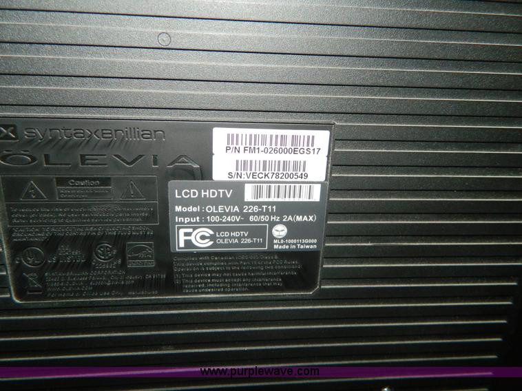 image for item AZ9234 Olevia 226T11 26" LCD television