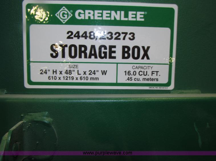 image for item E4586 Greenlee 2448/23273 portable tool chest