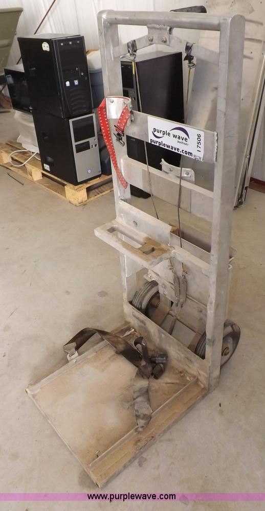 image for item I7506 Shop built two wheel aluminum cart