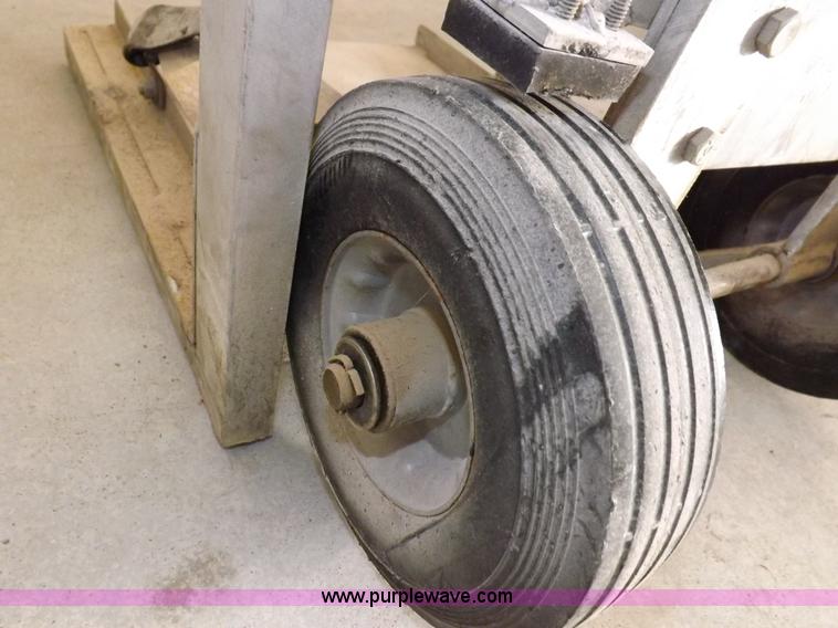 image for item I7506 Shop built two wheel aluminum cart