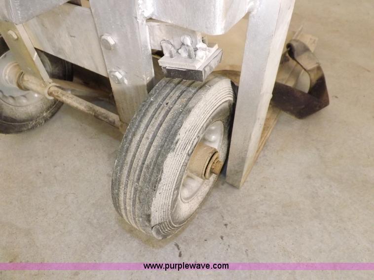 image for item I7506 Shop built two wheel aluminum cart