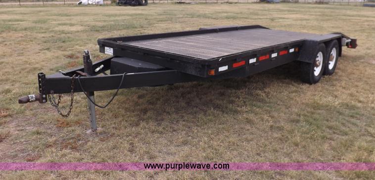 image for item I7543 1998 shop built tandem axle trailer