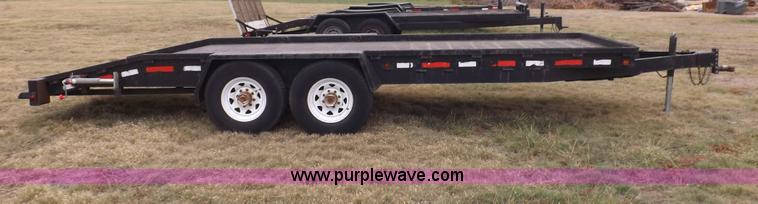 image for item I7543 1998 shop built tandem axle trailer