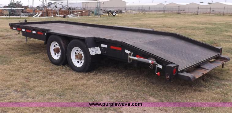 image for item I7543 1998 shop built tandem axle trailer