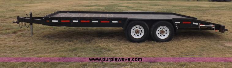 image for item I7543 1998 shop built tandem axle trailer