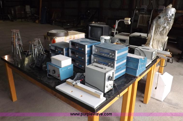 image for item I8357 Assorted science, audio visual, electrical testing equipment