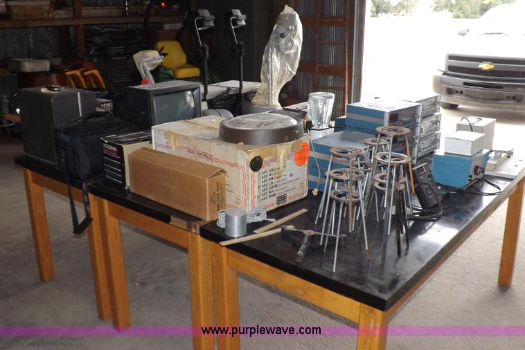 image for item I8357 Assorted science, audio visual, electrical testing equipment