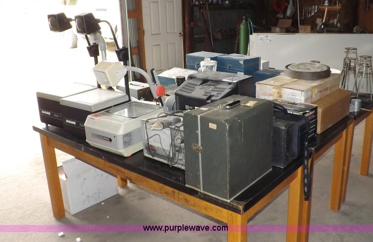 image for item I8357 Assorted science, audio visual, electrical testing equipment