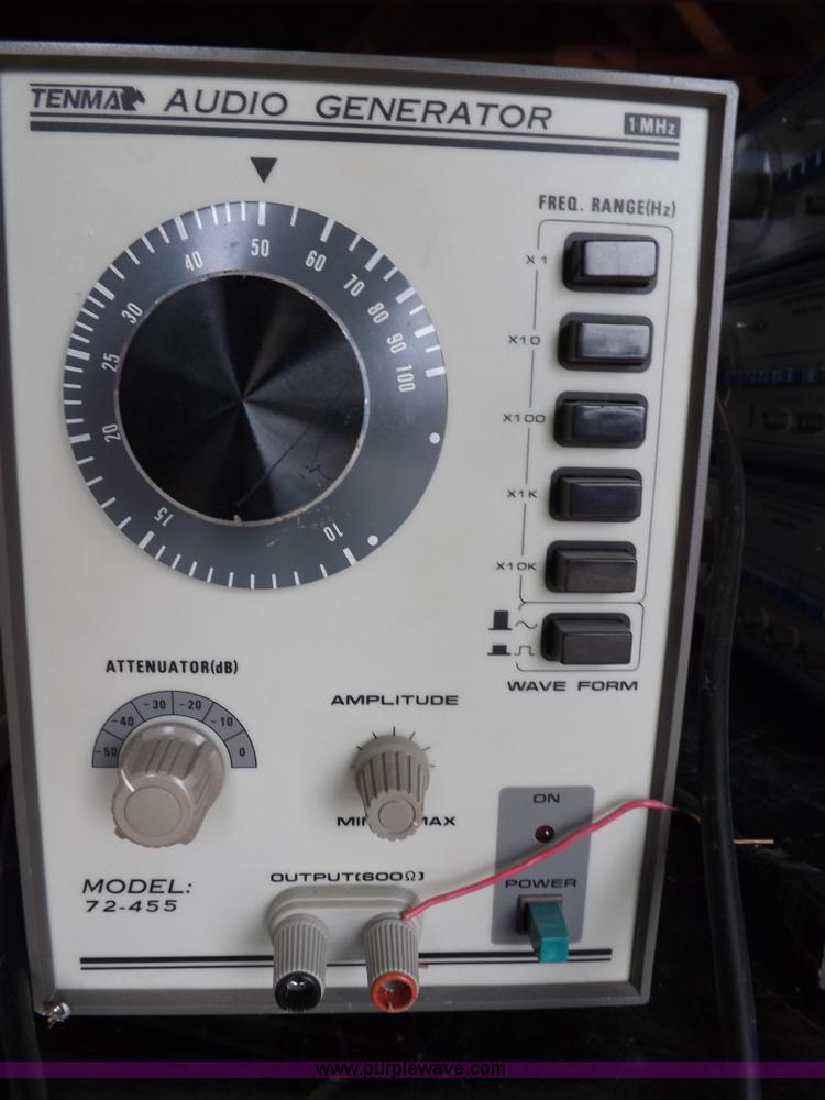 image for item I8357 Assorted science, audio visual, electrical testing equipment