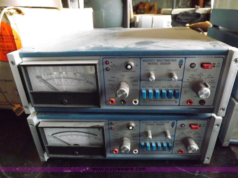 image for item I8357 Assorted science, audio visual, electrical testing equipment