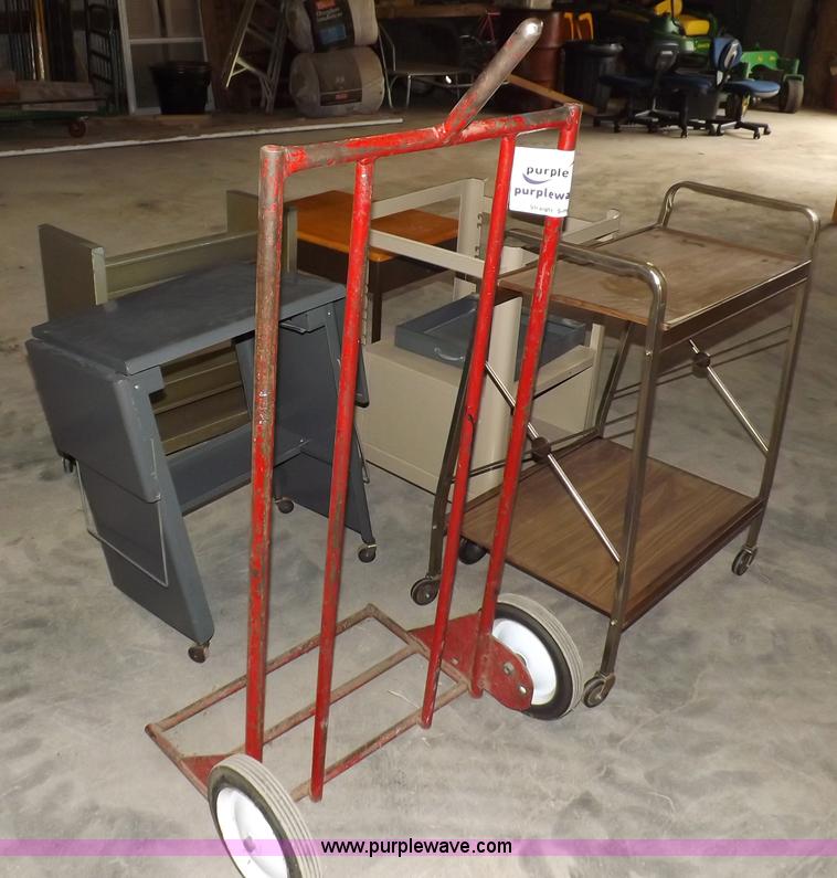 image for item I8361 Assorted office carts and dollies
