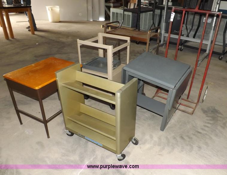 image for item I8361 Assorted office carts and dollies