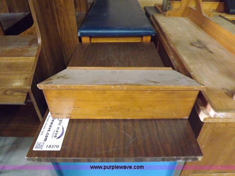 image for item I8370 Assorted desks, podiums, and tables