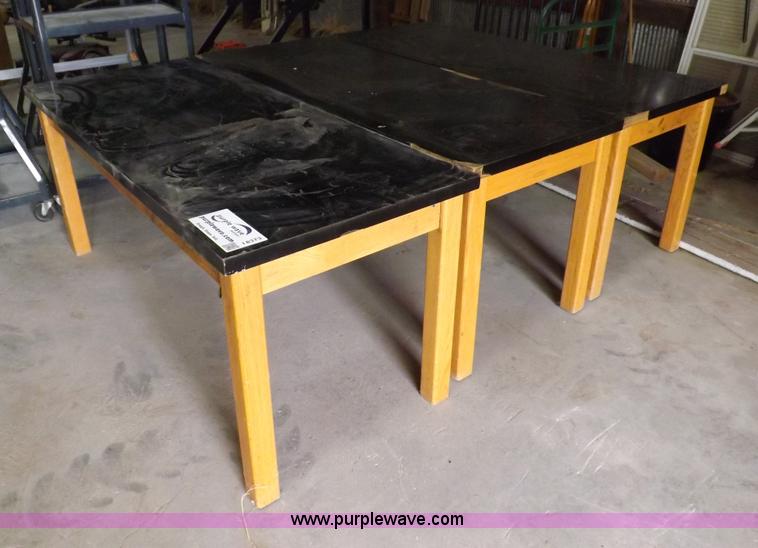 image for item I8373 (3) oak and laminate tables