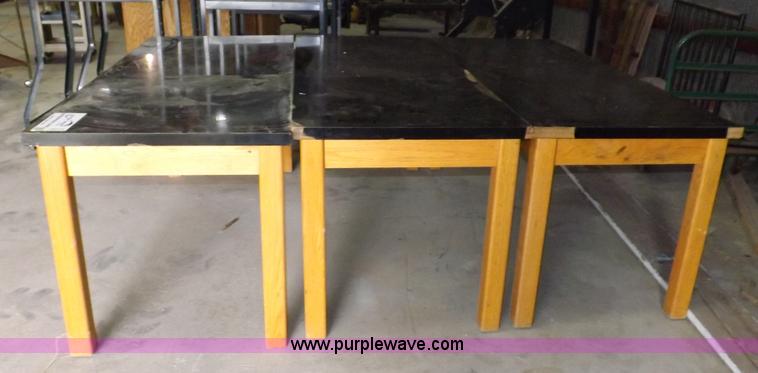 image for item I8373 (3) oak and laminate tables