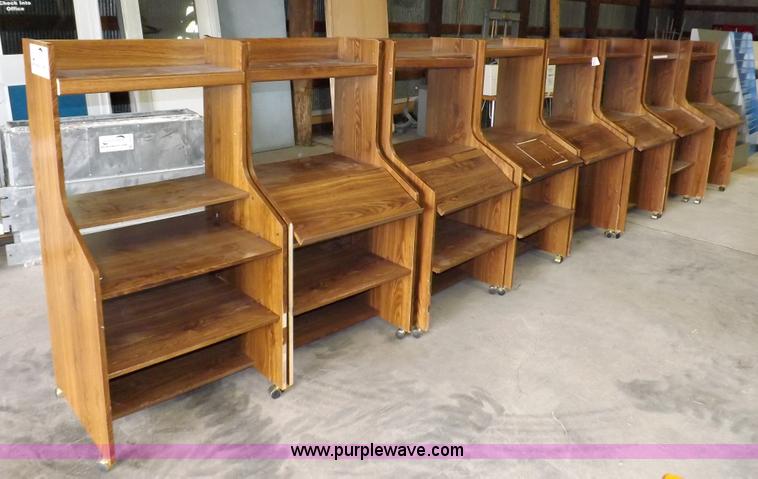 image for item I8376 (8) wood look computer work stations