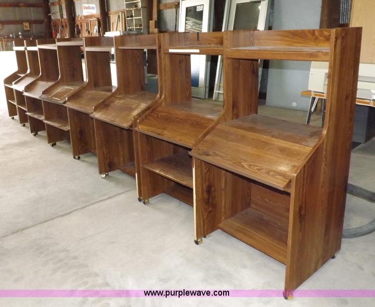 image for item I8376 (8) wood look computer work stations