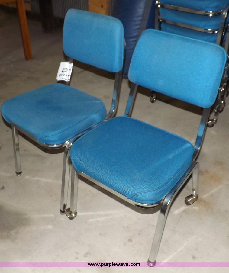 image for item I8381 (16) upholstered stacking chairs