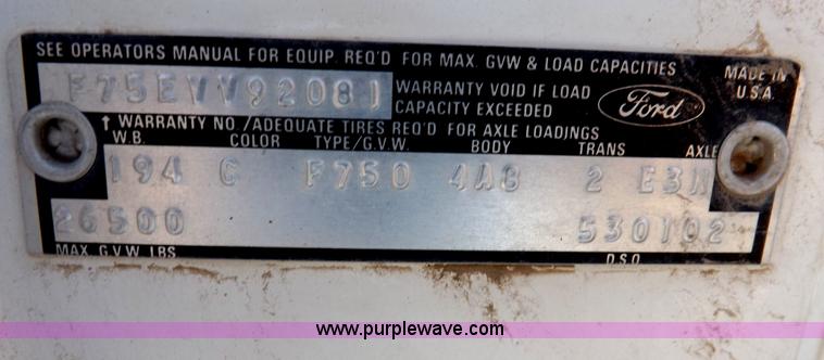 image for item I8492 1975 Ford F750E bucket truck