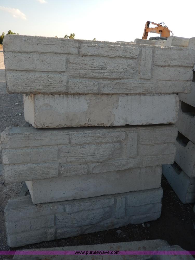 image for item AP9434 (23) decorative concrete ledge stone half bottom blocks