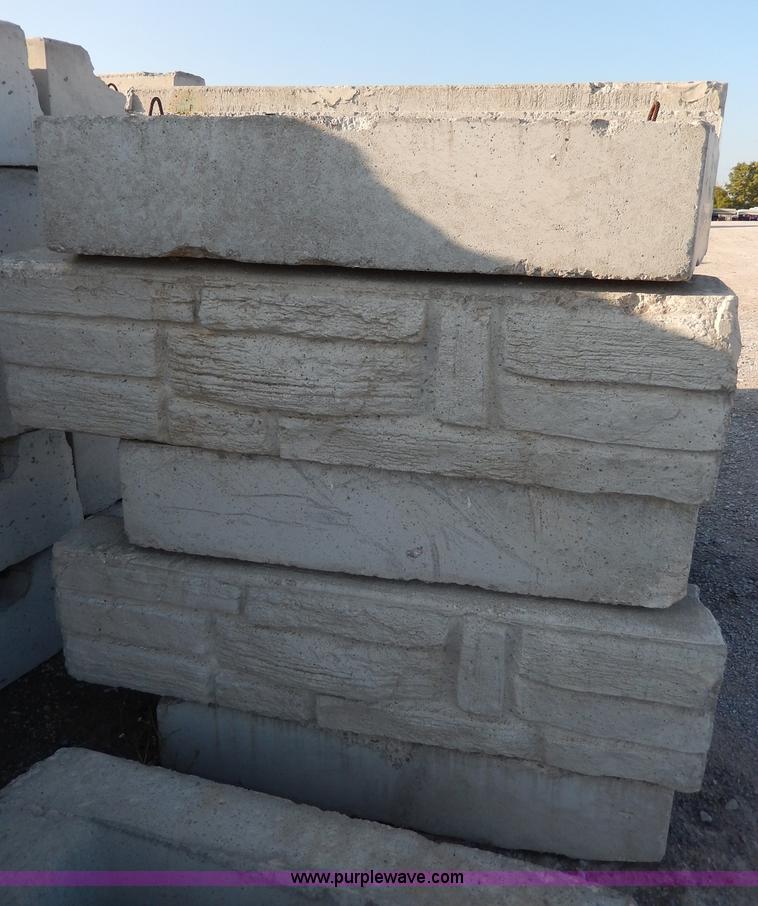 image for item AP9435 (34) decorative concrete ledge stone half bottom blocks