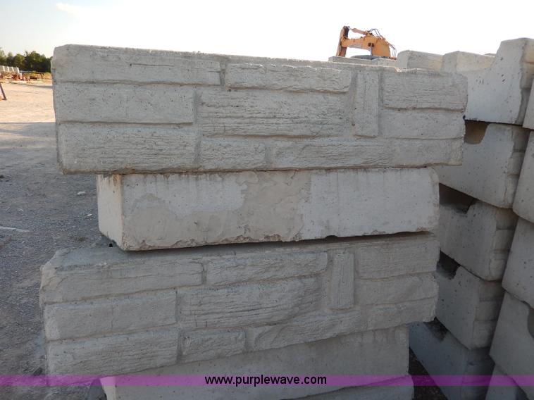 image for item AP9436 (34) decorative concrete ledge stone half bottom blocks