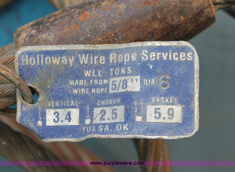 image for item AS9717 (6) Holloway assorted wire ropes