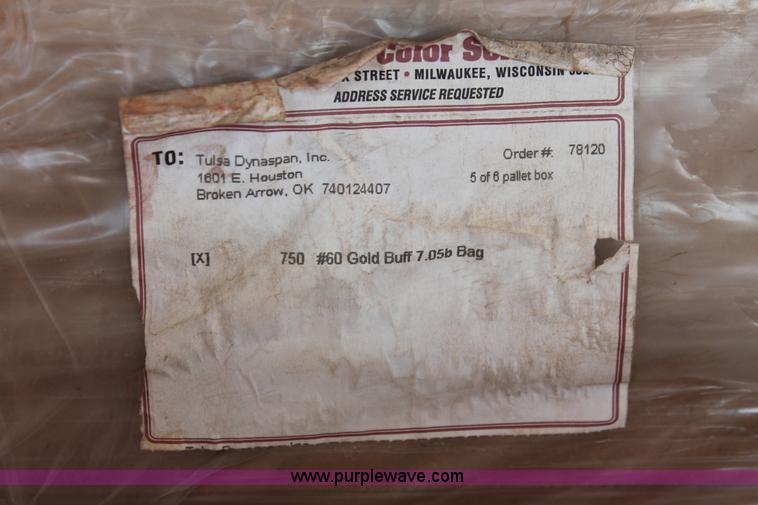 image for item AU9734 (8) pallets of Dynamic Color Solution #60 Gold Buff concrete color