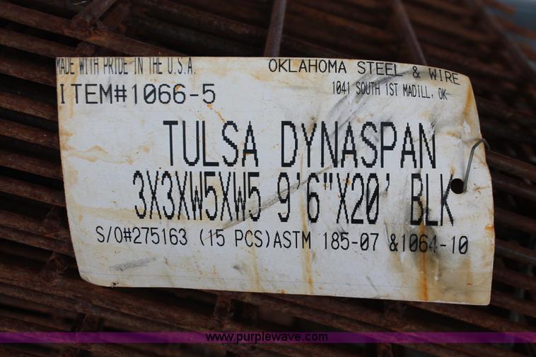 image for item AV9988 (180) Oklahoma 1066-5 steel and wire pre-cast concrete mesh panels