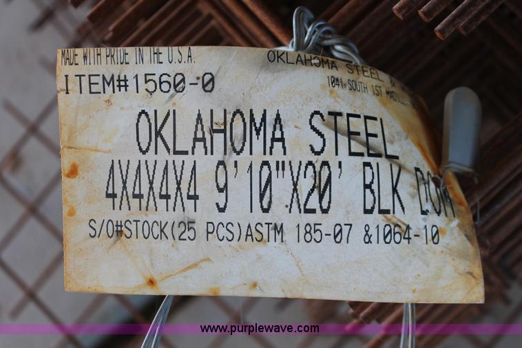image for item AV9989 (300) Oklahoma 1560-0 steel and wire pre-cast mesh panels