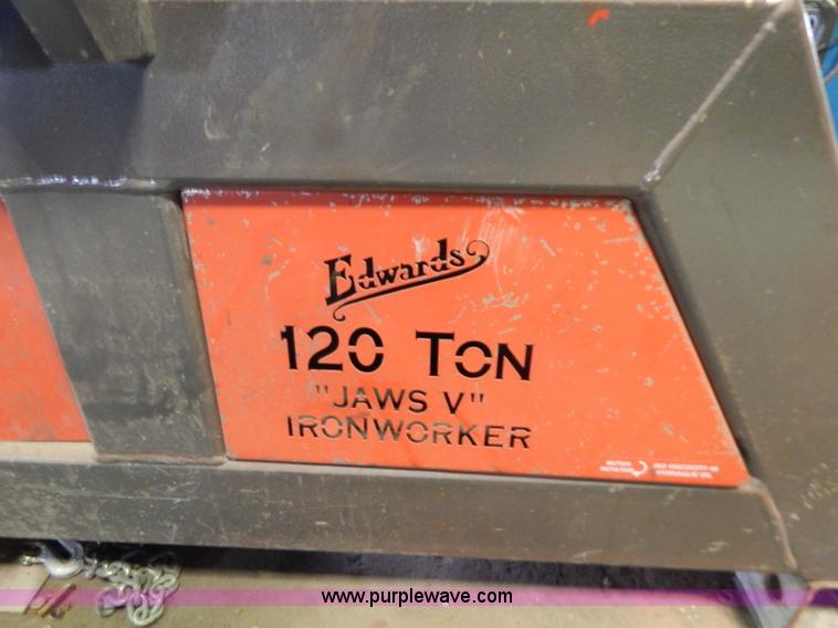 image for item B5851 Edwards 12035 120 ton iron worker