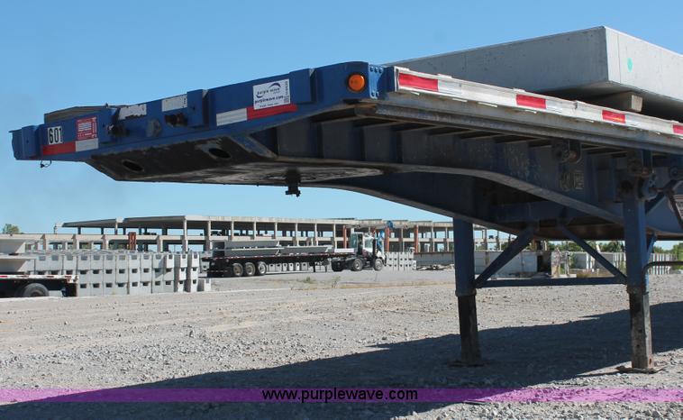 image for item H8439 1997 Fontaine LFTN-6-8048WSAK flatbed spread axle trailer