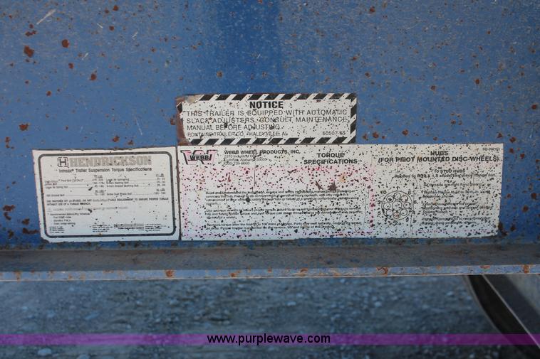 image for item H8439 1997 Fontaine LFTN-6-8048WSAK flatbed spread axle trailer