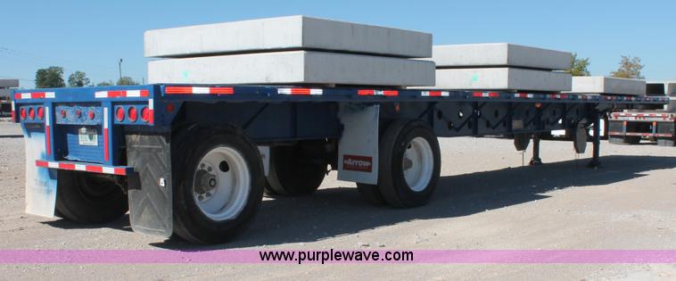 image for item H8442 1988 Transcraft TL-100K-48 flatbed spread axle trailer