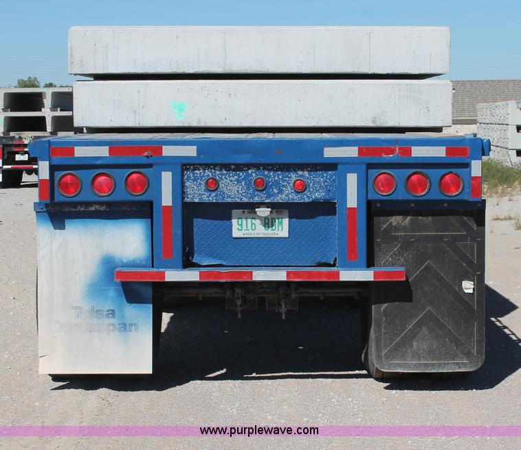 image for item H8442 1988 Transcraft TL-100K-48 flatbed spread axle trailer