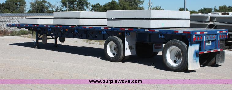 image for item H8442 1988 Transcraft TL-100K-48 flatbed spread axle trailer