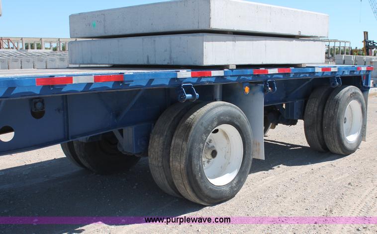 image for item H8442 1988 Transcraft TL-100K-48 flatbed spread axle trailer