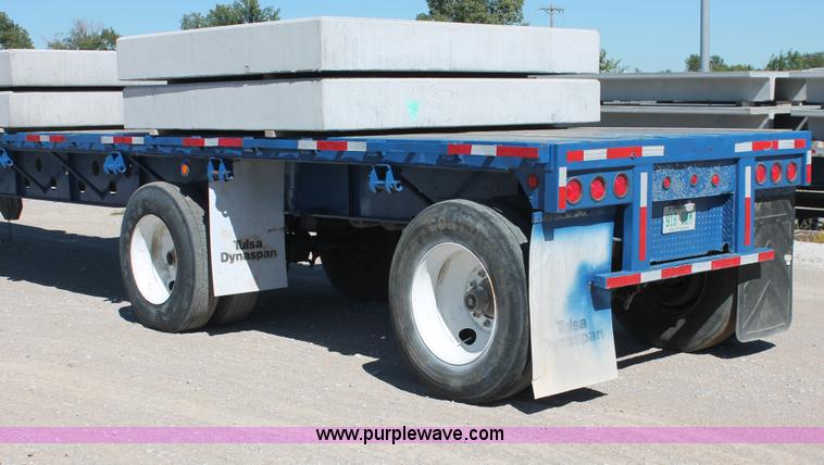 image for item H8442 1988 Transcraft TL-100K-48 flatbed spread axle trailer