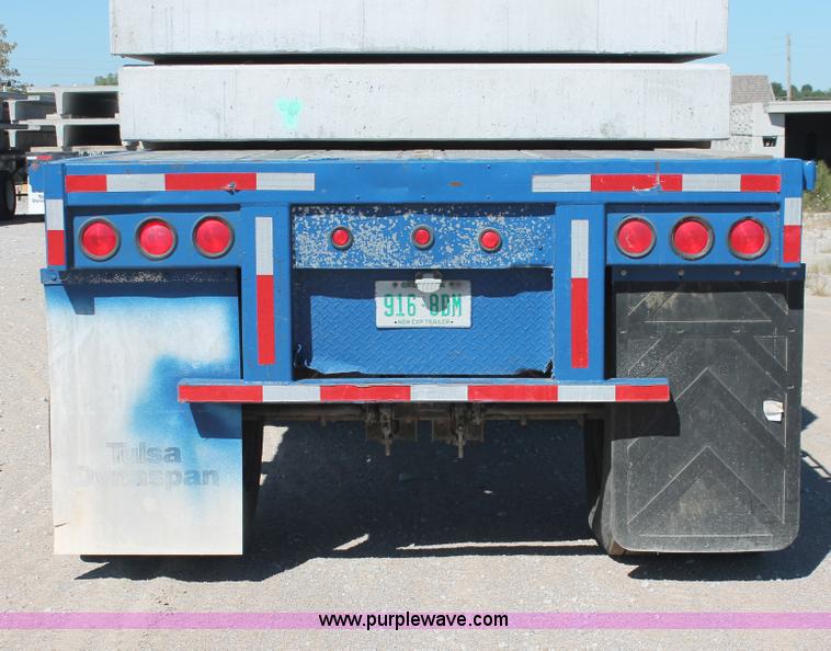 image for item H8442 1988 Transcraft TL-100K-48 flatbed spread axle trailer