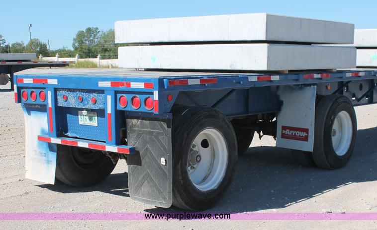image for item H8442 1988 Transcraft TL-100K-48 flatbed spread axle trailer