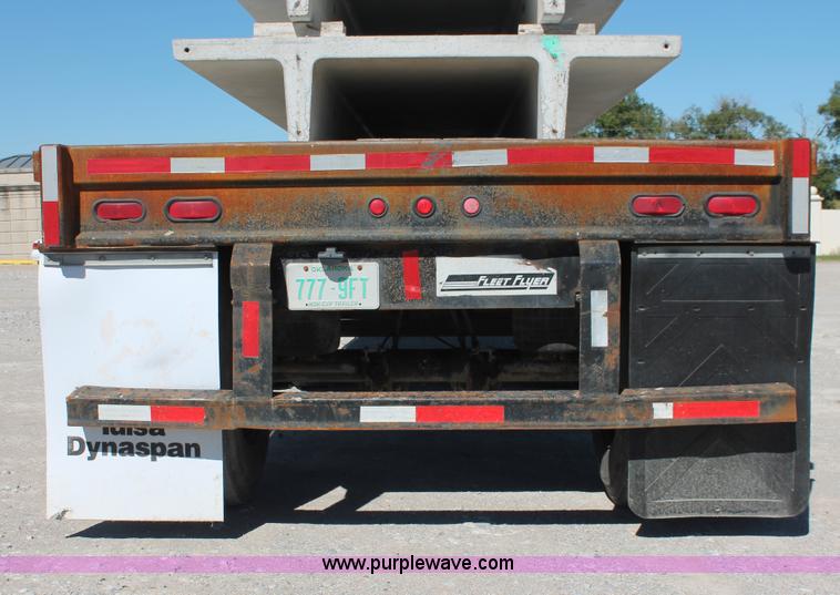 image for item H8447 2001 Fruehauf Fleet Flyer flatbed spread axle float trailer