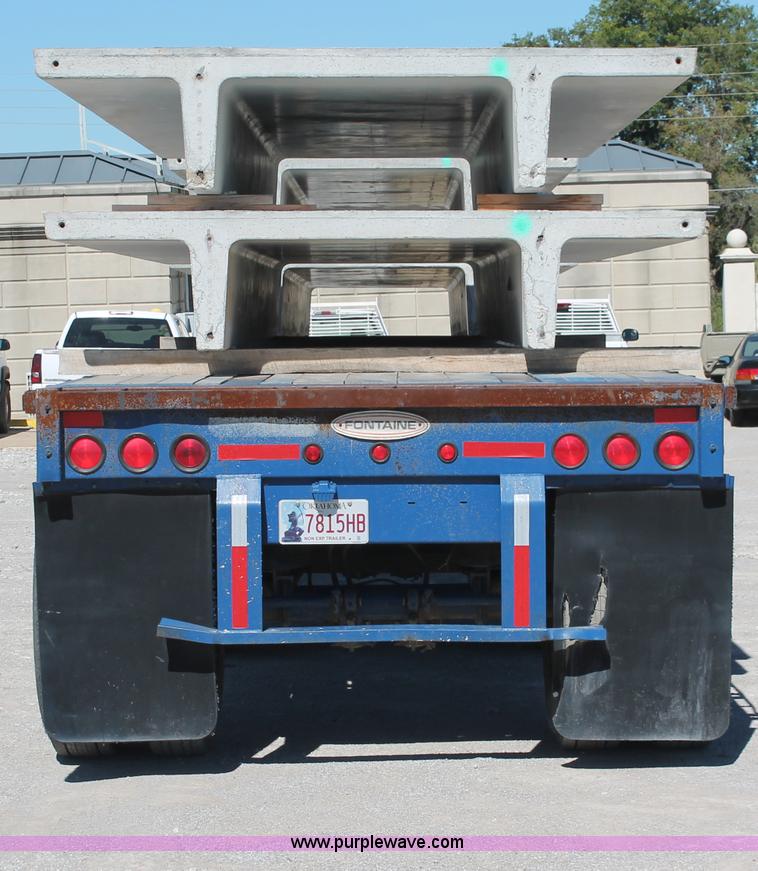 image for item H8448 1996 Fontaine flatbed spread axle float trailer