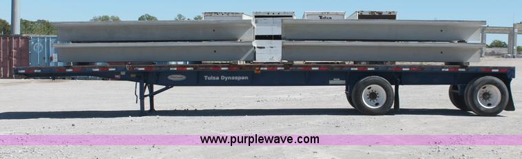 image for item H8448 1996 Fontaine flatbed spread axle float trailer