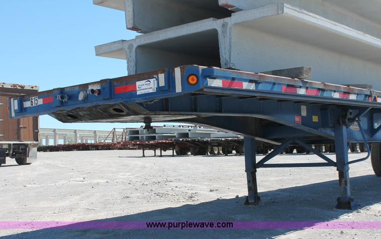 image for item H8448 1996 Fontaine flatbed spread axle float trailer