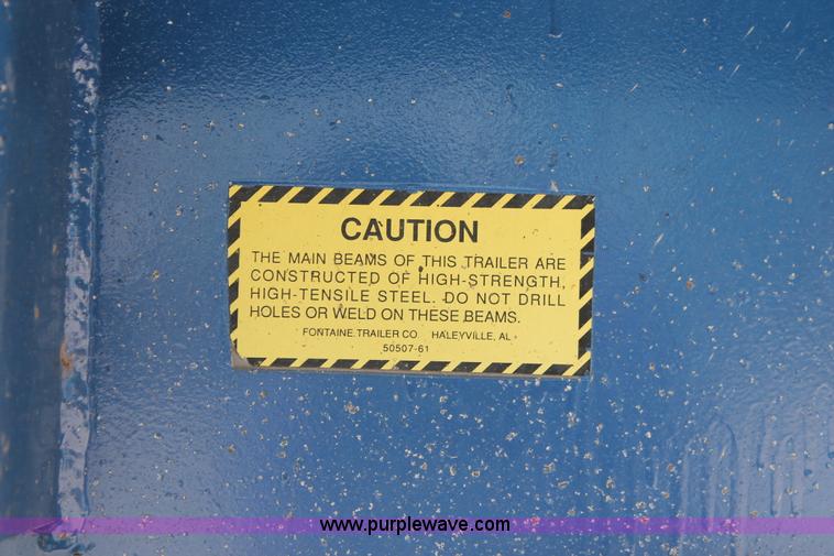 image for item H8448 1996 Fontaine flatbed spread axle float trailer