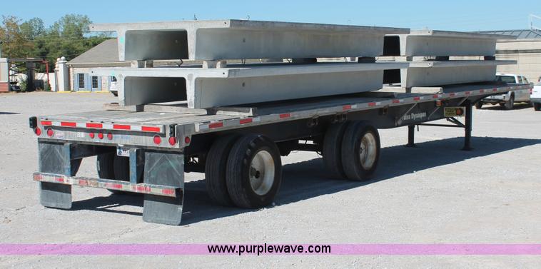 image for item H8449 2000 Utility flatbed spread axle float trailer