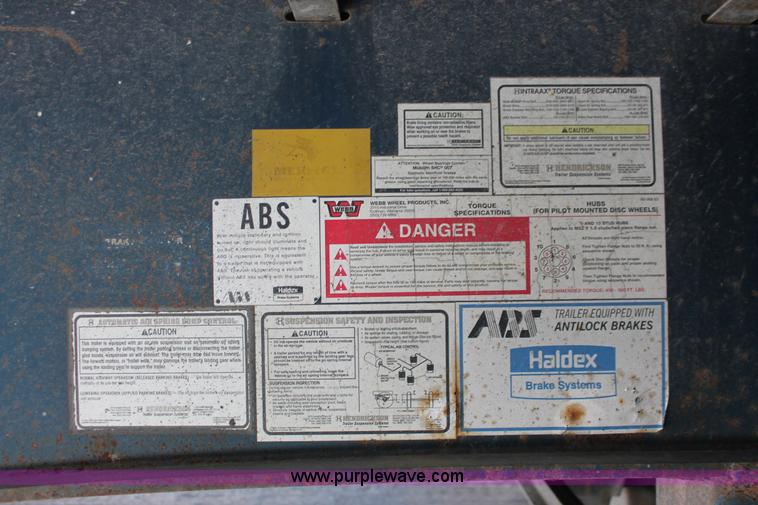 image for item H8449 2000 Utility flatbed spread axle float trailer