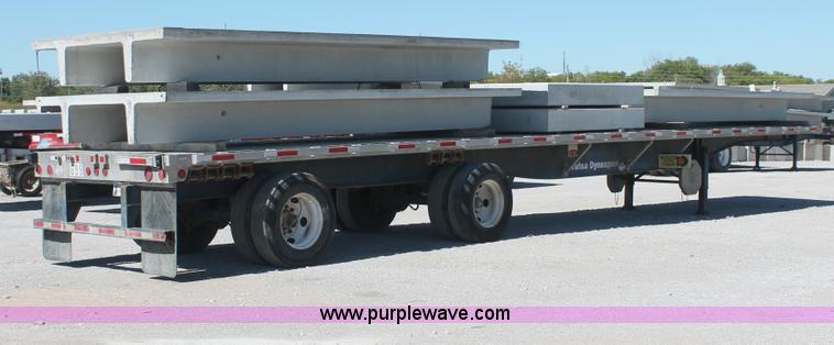 image for item H8450 2000 Utility flatbed spread axle float trailer