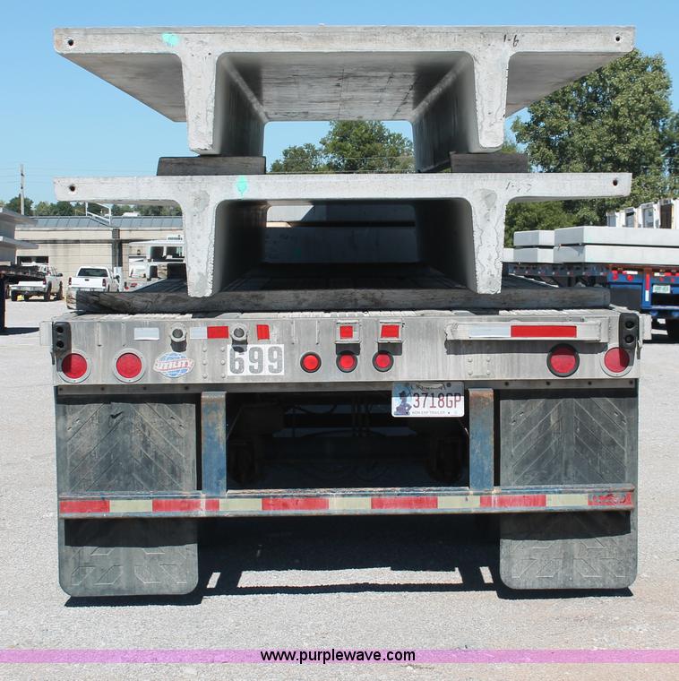 image for item H8450 2000 Utility flatbed spread axle float trailer
